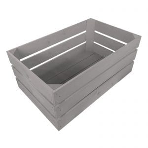 Gretton Grey Painted Crate 600x370x250