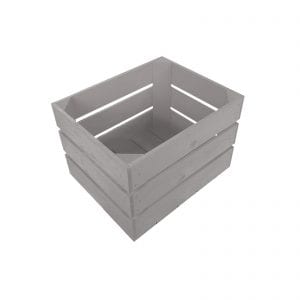 Gretton Grey painted crate 300x370x250