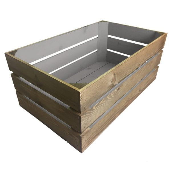 Gretton Grey two tone crate 600x370x250