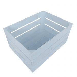 Nailsworth Blue painted crate 500X370X250