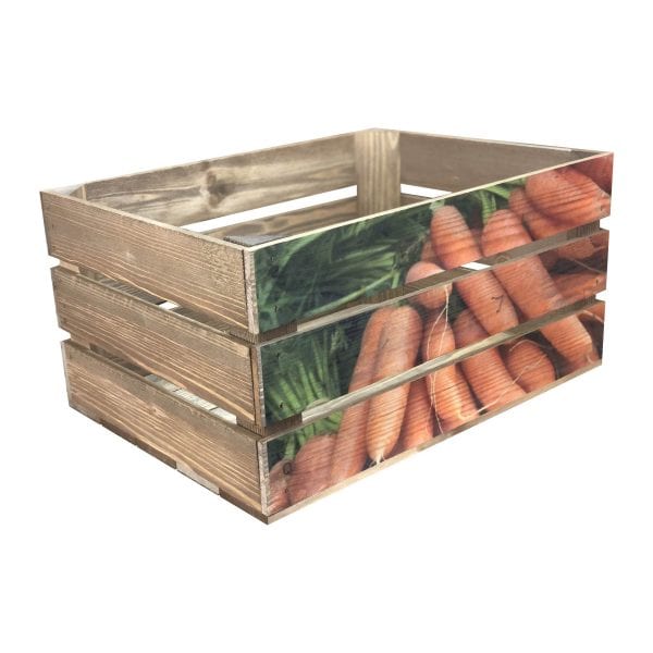 Printed Carrots Crate 500x370x250