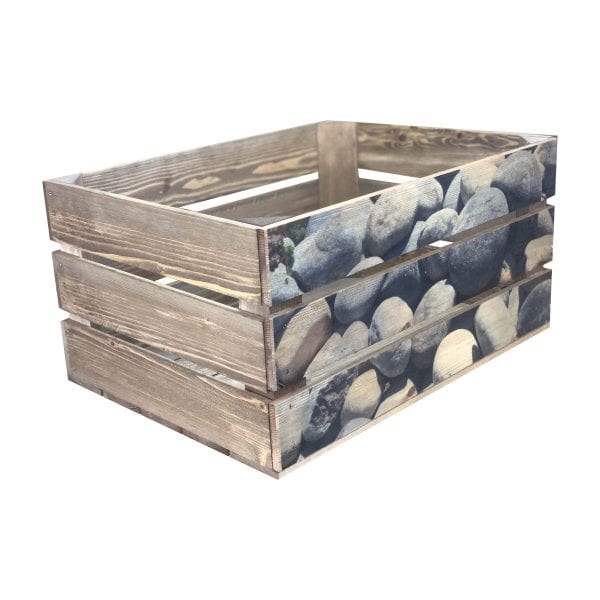 Printed Pebbles Crate 500x370x250