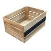 Standard Rustic Mid Panel Black Board Crate 500x370x250