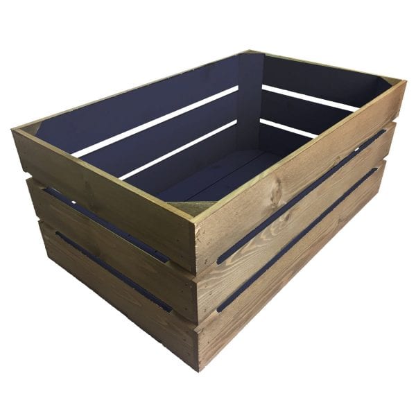 kingscote blue two tone crate 600x370x250