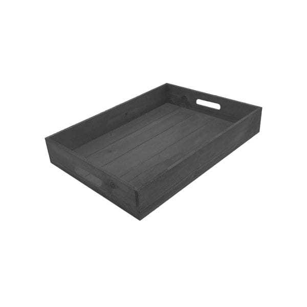 Amberley Grey Painted Tray 500x370x80