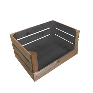 Amberley Grey Two Tone drop front crate 500x370x250