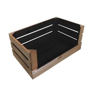 Black Two Tone drop front crate 600x370x250
