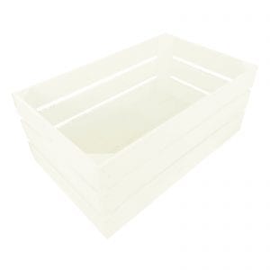 Burleigh Cream Painted Crate 600x370x250