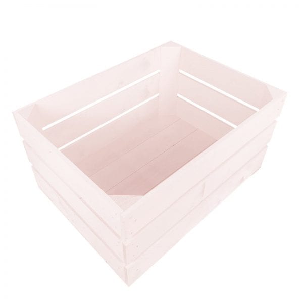 Cherington Pink Painted Crate 500x370x250