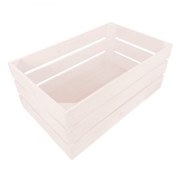 Cherington Pink Painted Crate 600x370x250