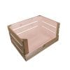 Cherington Pink two tone drop front crate 500x370x250