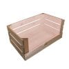 Cherington Pink two tone drop front crate 600x370x250