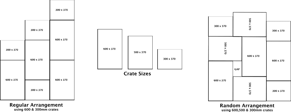 Display Crate Arrangements