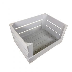 Gretton Grey Drop Front Painted Crate 500x370x250