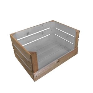 Gretton Grey Two Tone drop front crate 500x370x250