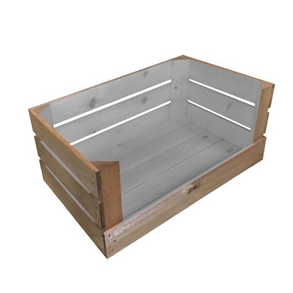 Gretton Grey Two Tone drop front crate 600x370x250