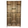 Mobile Rustic Wide 12 Crate Display 1115x297x1900