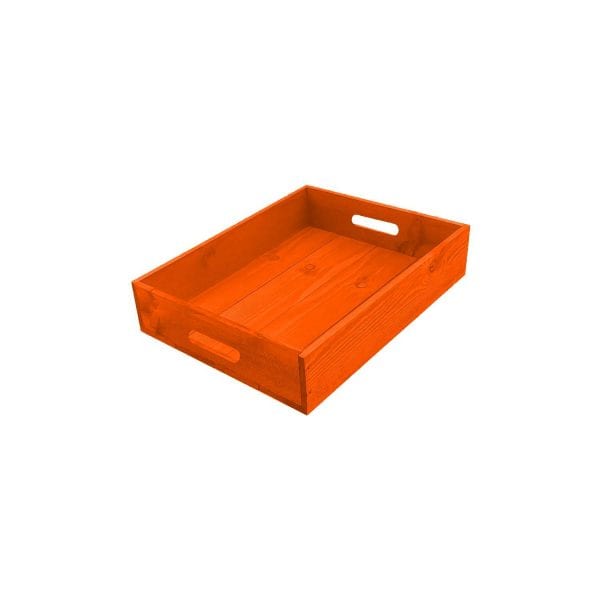 Orange Painted Tray 300x370x80