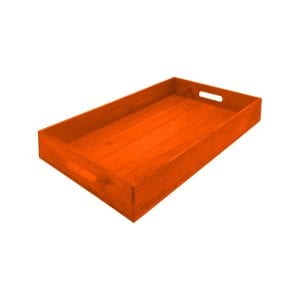 Orange Painted Tray 600x370x80