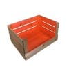 Orange colour burst drop front crate 500x370x250