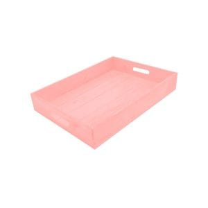 Pink Painted Tray 500x370x80