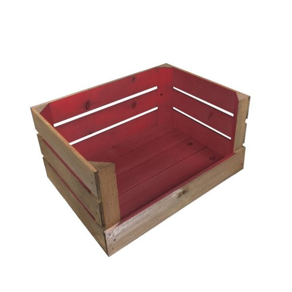 Sherston Claret Two Tone drop front crate 500x370x250