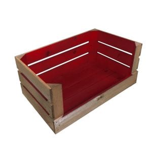 Sherston Claret Two Tone drop front crate 600x370x250