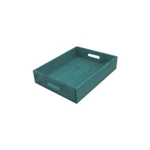 Turquoise Painted Tray 300x370x80