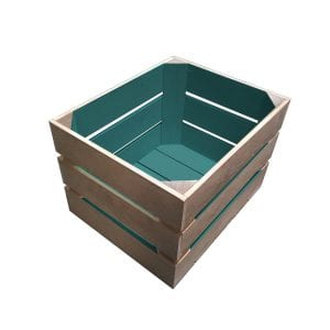 Turquoise Two Tone Crate 300x370x250