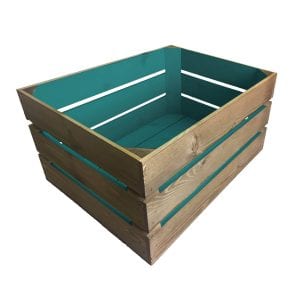 Turquoise Two Tone Crate 500x370x250