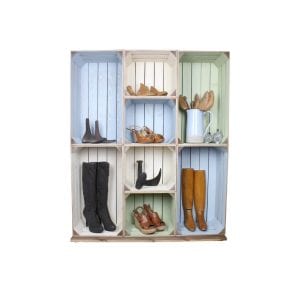 Two Tone Wide 8 Crate Display 1115x297x1300