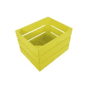 Yellow Painted Crate 300x370x250