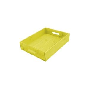 Yellow Painted Tray 300x370x80
