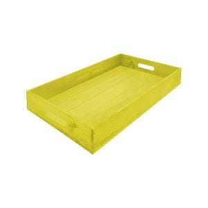 Yellow Painted Tray 600x370x80