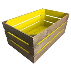 Yellow Two Tone crate 600x370x250