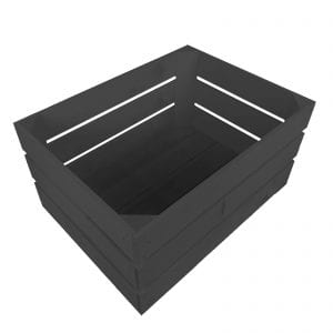 black Painted Crate 500x370x250