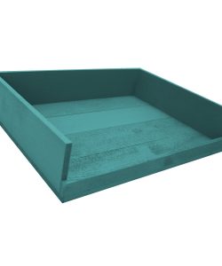 Turquoise Painted Landscape Letter Tray 375x290x80