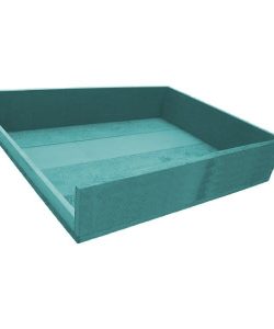 Turquoise Painted Portrait Letter Tray 375x290x80