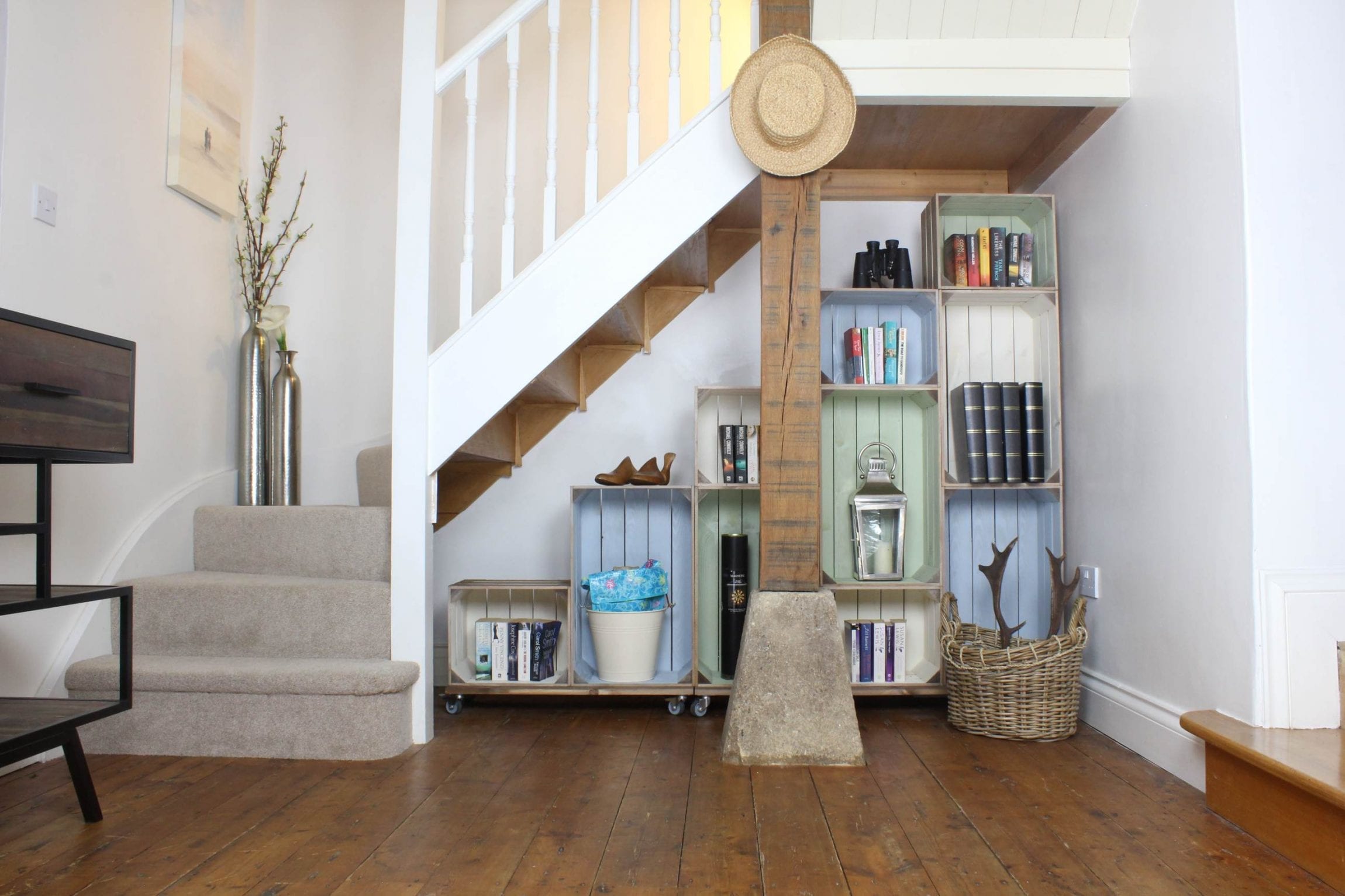 Two Tone Crates Understairs